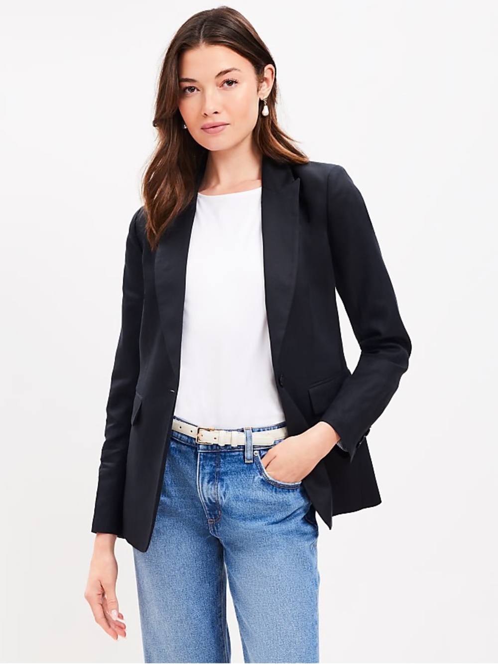 LOFT Peak Lapel Modern Blazer